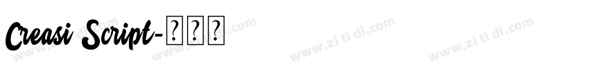 Creasi Script字体转换